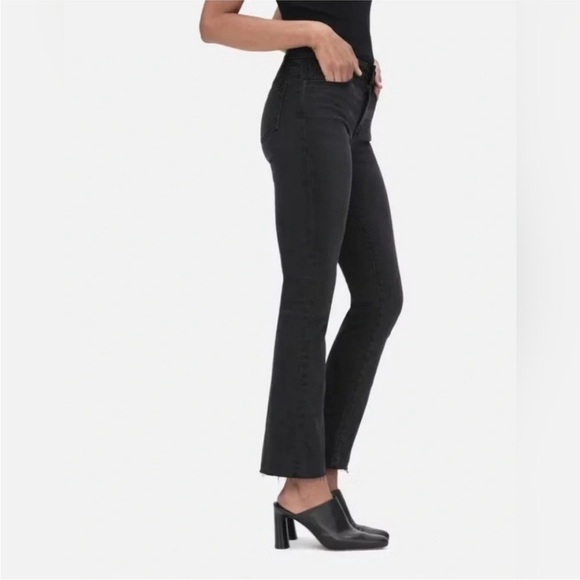 Frame Denim faded Black le crop mini boot jeans size 28 - Picture 3 of 12